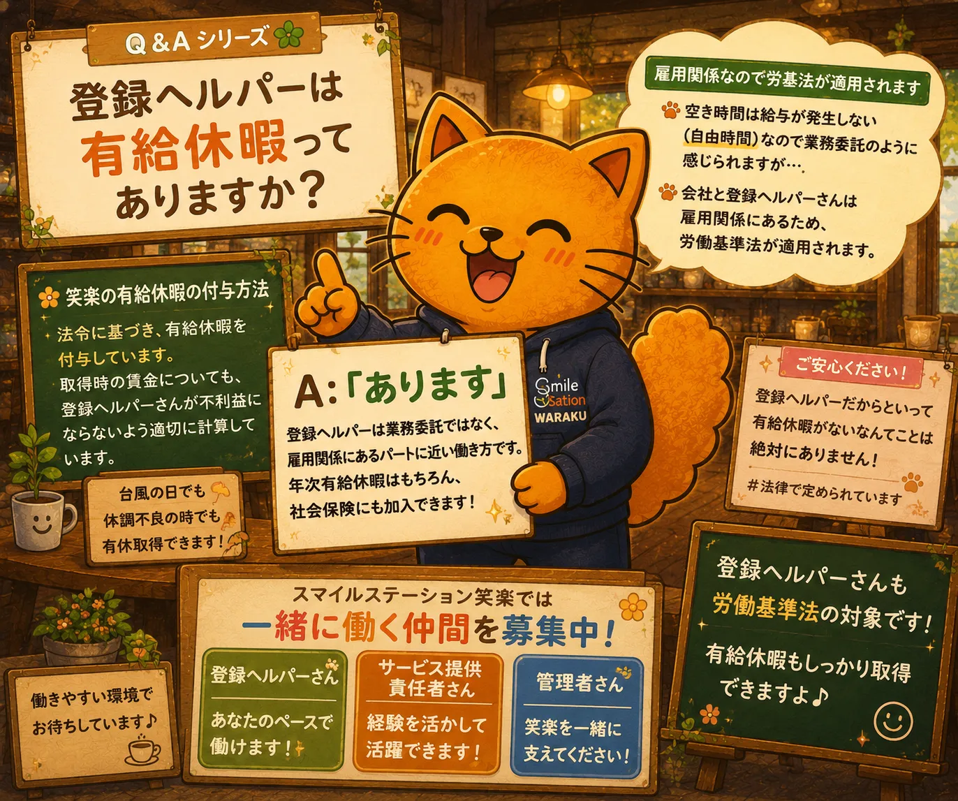 Ｑ＆Ａシリーズ「登録ヘルパーは有給休暇ってありますか？」