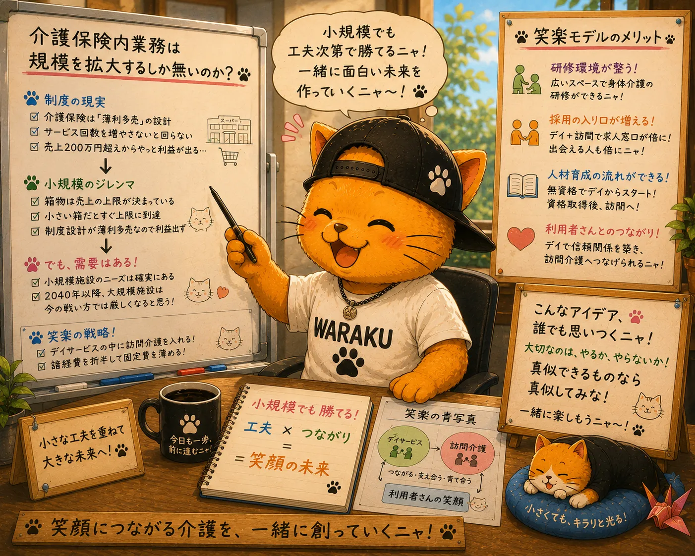 介護保険内業務は規模を拡大するしか無いのか?