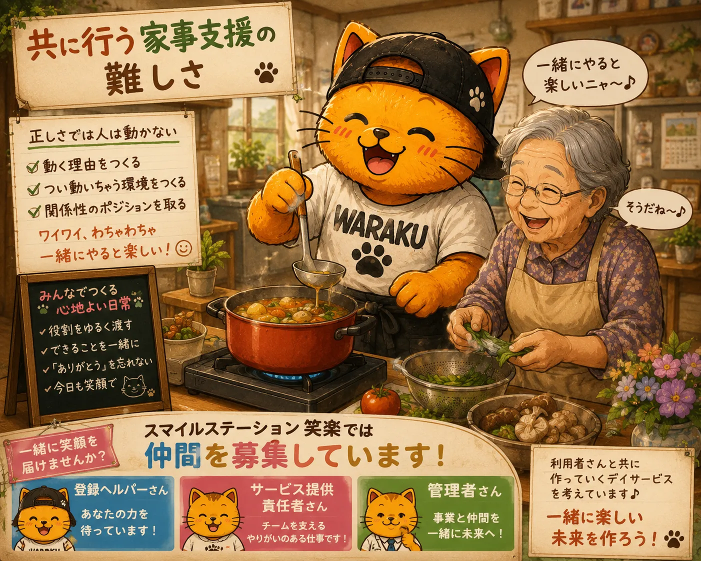 共に行う家事支援の難しさ